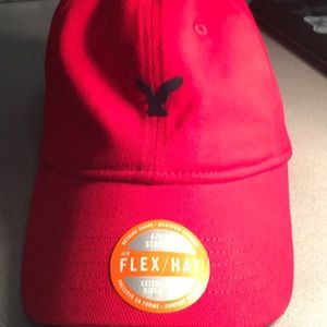 American Eagle red Flex Hat